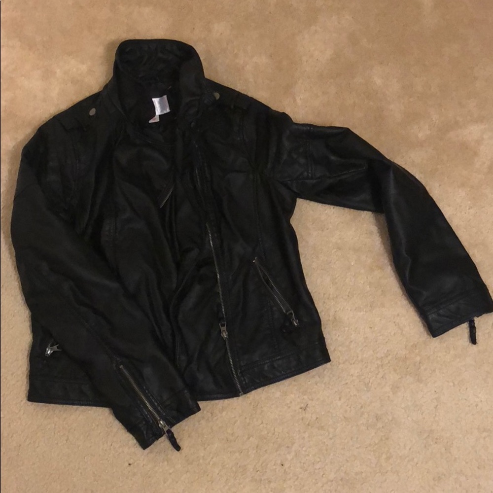 Black leather Jacket